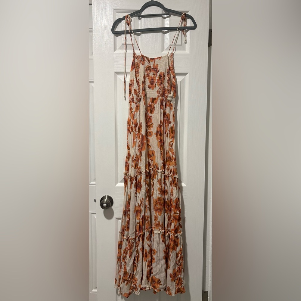 Intimately Free People Floral Orange Maxi Dress - Picture 2 of 4